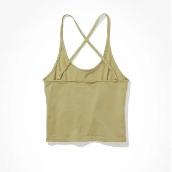 Green Convertible Strap Cutout Y2K Cami Tank Top AEO Style Women’s Size Medium - Picture 6 of 12